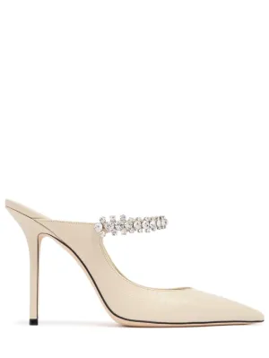 Jimmy Choo   100mm Bling embellished pumps 
