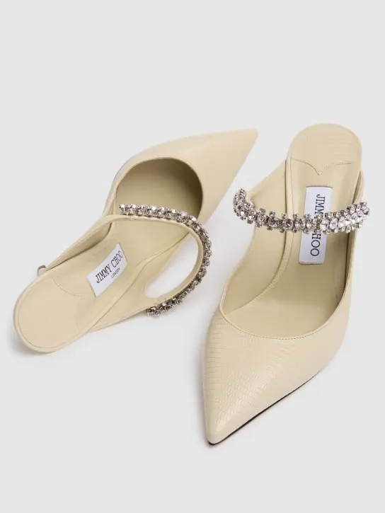 Jimmy Choo   100mm Bling embellished pumps 