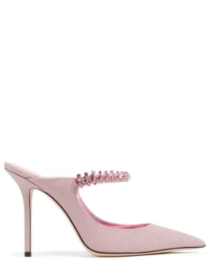Jimmy Choo   100mm Bling glittered pumps 