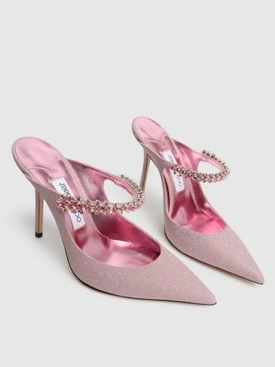 Jimmy Choo   100mm Bling glittered pumps 