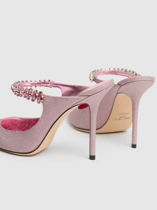 Jimmy Choo   100mm Bling glittered pumps 