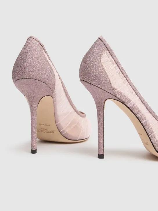 Jimmy Choo   100mm Love tulle pumps 