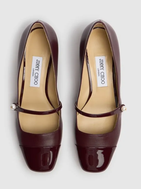 Jimmy Choo   45mm Elisa nappa leather pumps 