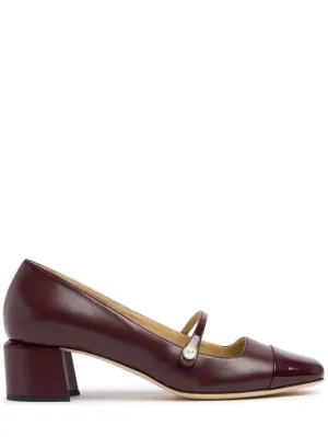 Jimmy Choo   45mm Elisa nappa leather pumps 