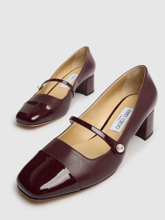 Jimmy Choo   45mm Elisa nappa leather pumps 