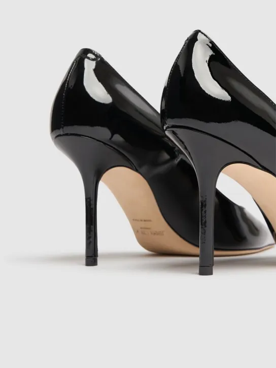 Jimmy Choo   85mm Bling patent leather pumps 
