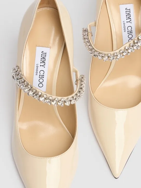 Jimmy Choo   85mm Bling patent leather pumps 