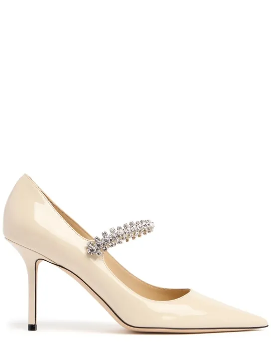 Jimmy Choo   85mm Bling patent leather pumps 