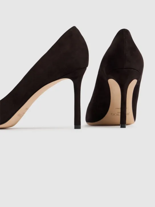 Jimmy Choo   85mm Romy suede pumps 