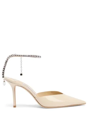 Jimmy Choo   85mm Saeda patent leather pumps 
