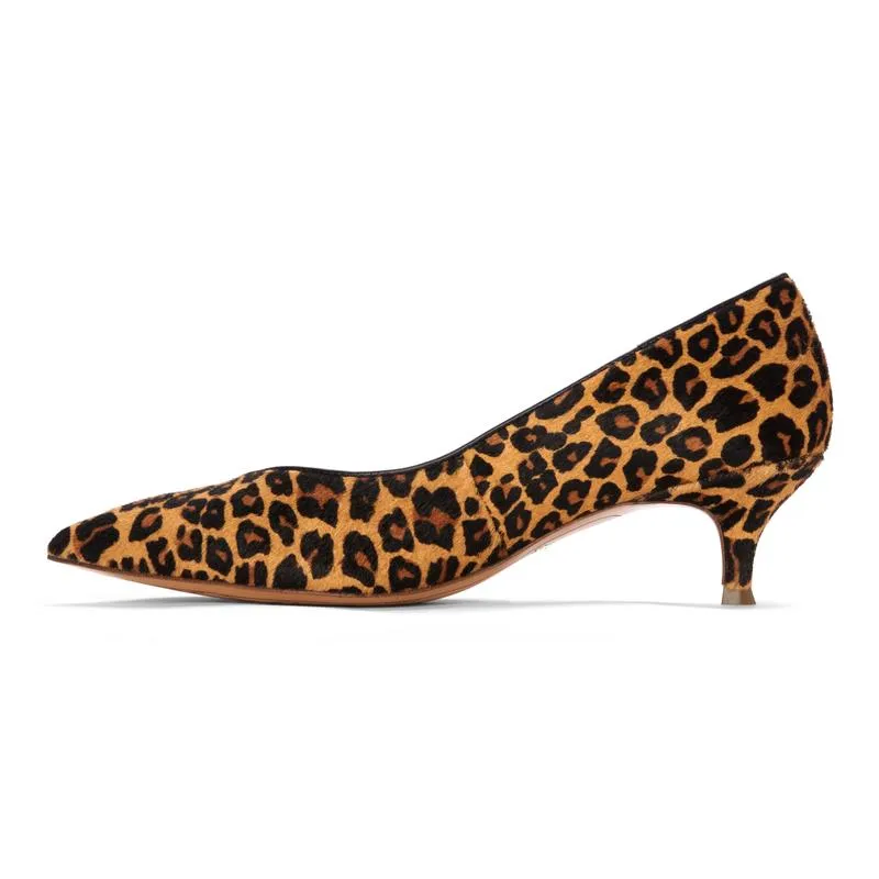 Josie Kitten Heel - Leopard LAST ONE SIZE 7.5