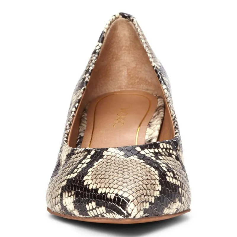 Josie Kitten Heel - Natural Snake LAST ONE SIZE 7.5