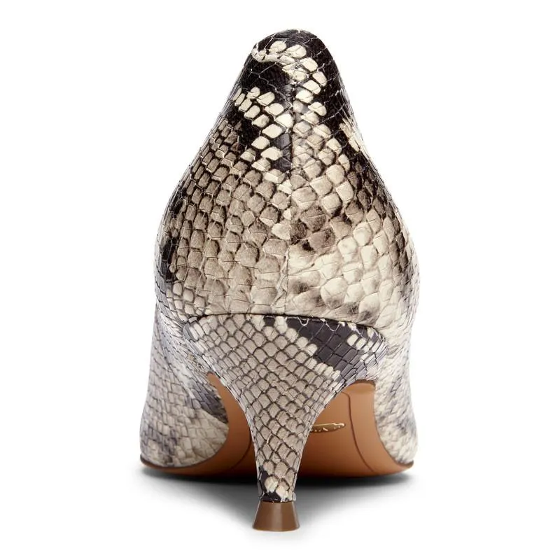 Josie Kitten Heel - Natural Snake LAST ONE SIZE 7.5