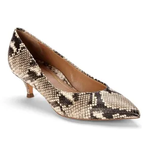 Josie Kitten Heel - Natural Snake LAST ONE SIZE 7.5