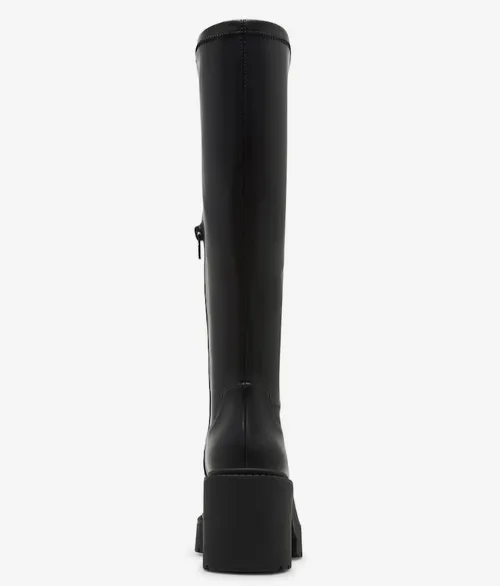 Knee High Platform Block Heel Bootie