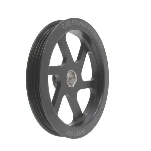 KRC Power Steering Serpentine Power Steering Pulley 3 Rib 17 Spline 4.2" Diameter - Aluminum