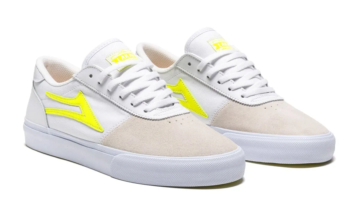 Lakai Manchester Skate Shoes - White / Neon