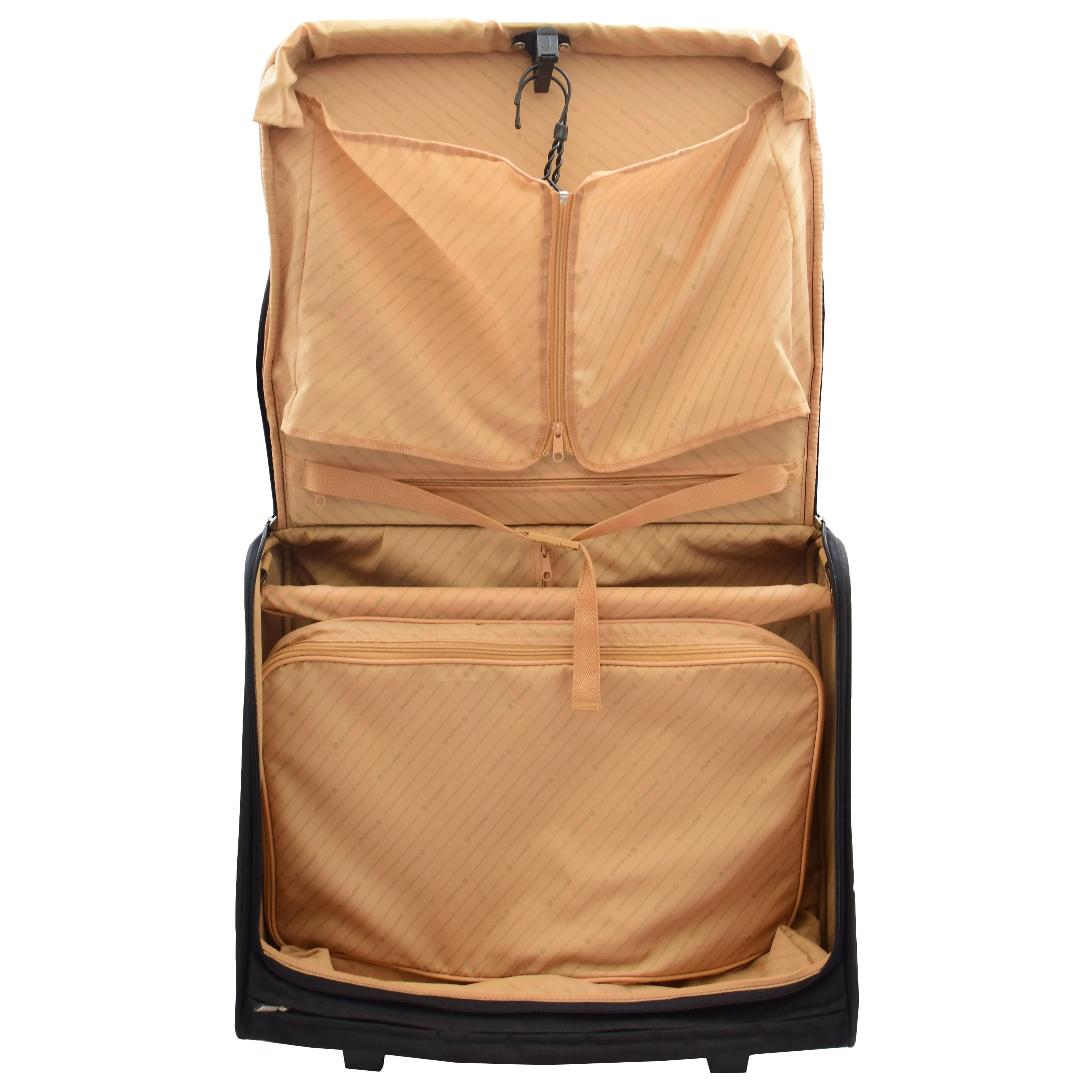 Large Capacity Travel Suit Carrier H154 Black Beige