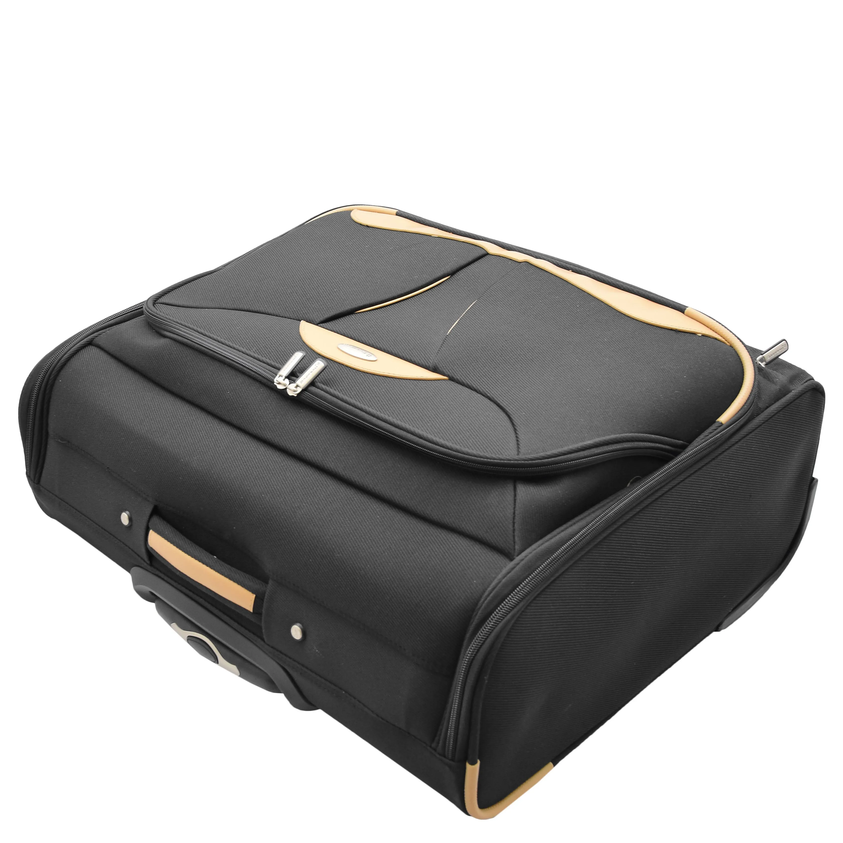 Large Capacity Travel Suit Carrier H154 Black Beige