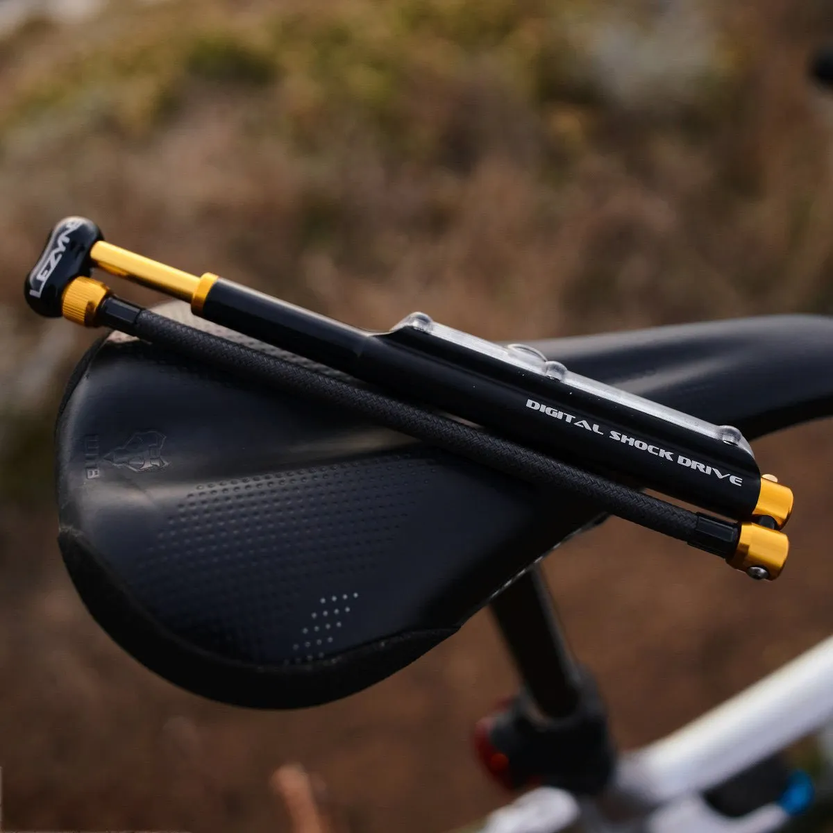 Lezyne Digital Drive Shock Pump - Black/Gold