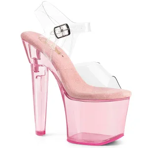 LOVESICK-708T Pink Tinted Platform Pole Dancing Shoes