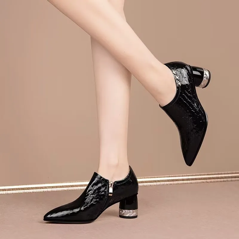 Luxury Exotic Pointed Toe Heeled Pumps