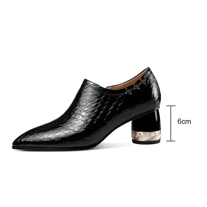 Luxury Exotic Pointed Toe Heeled Pumps