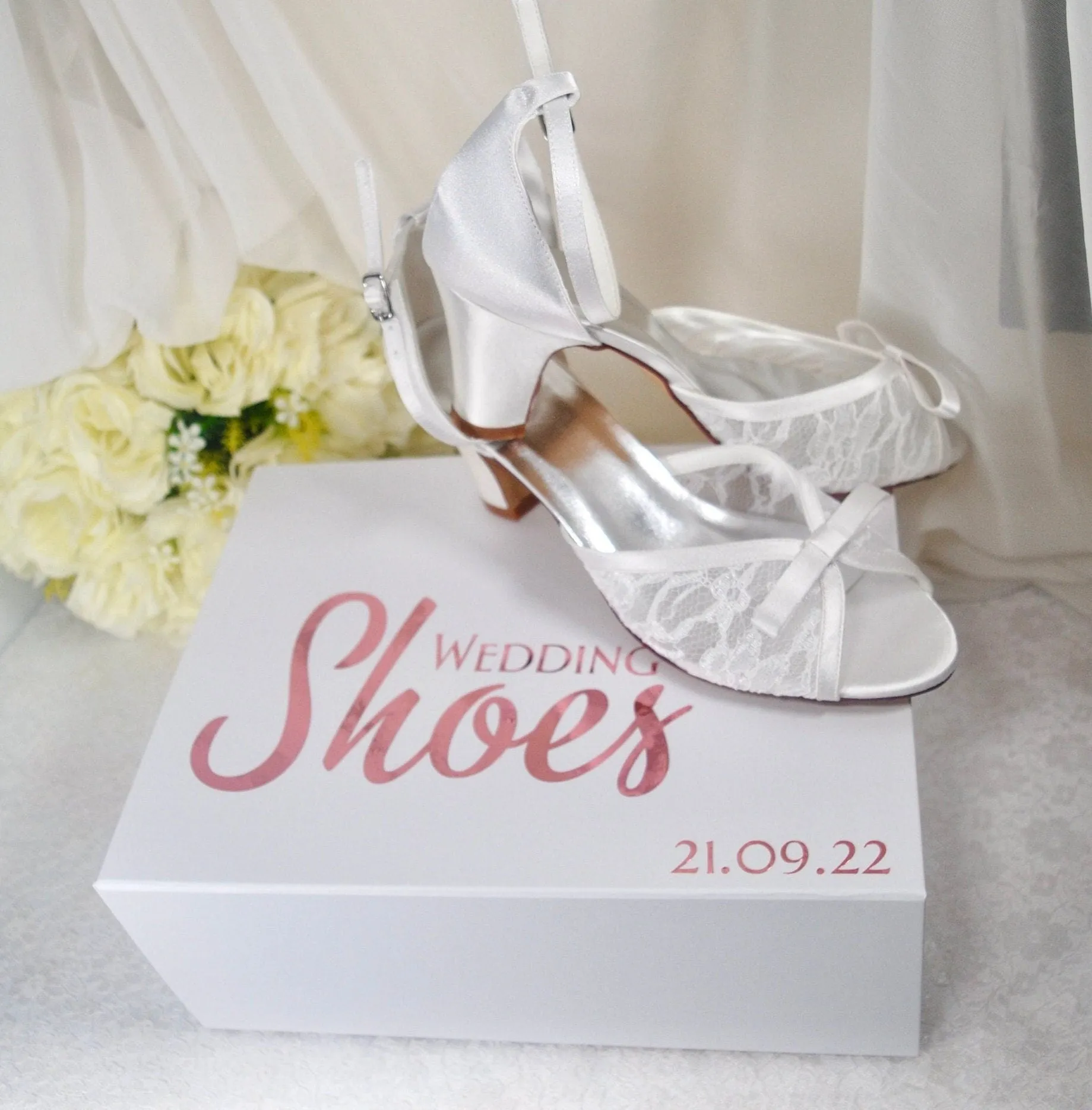 Luxury Wedding Shoe Storage Box | Gift Box | Bridal Accessory Keepsake