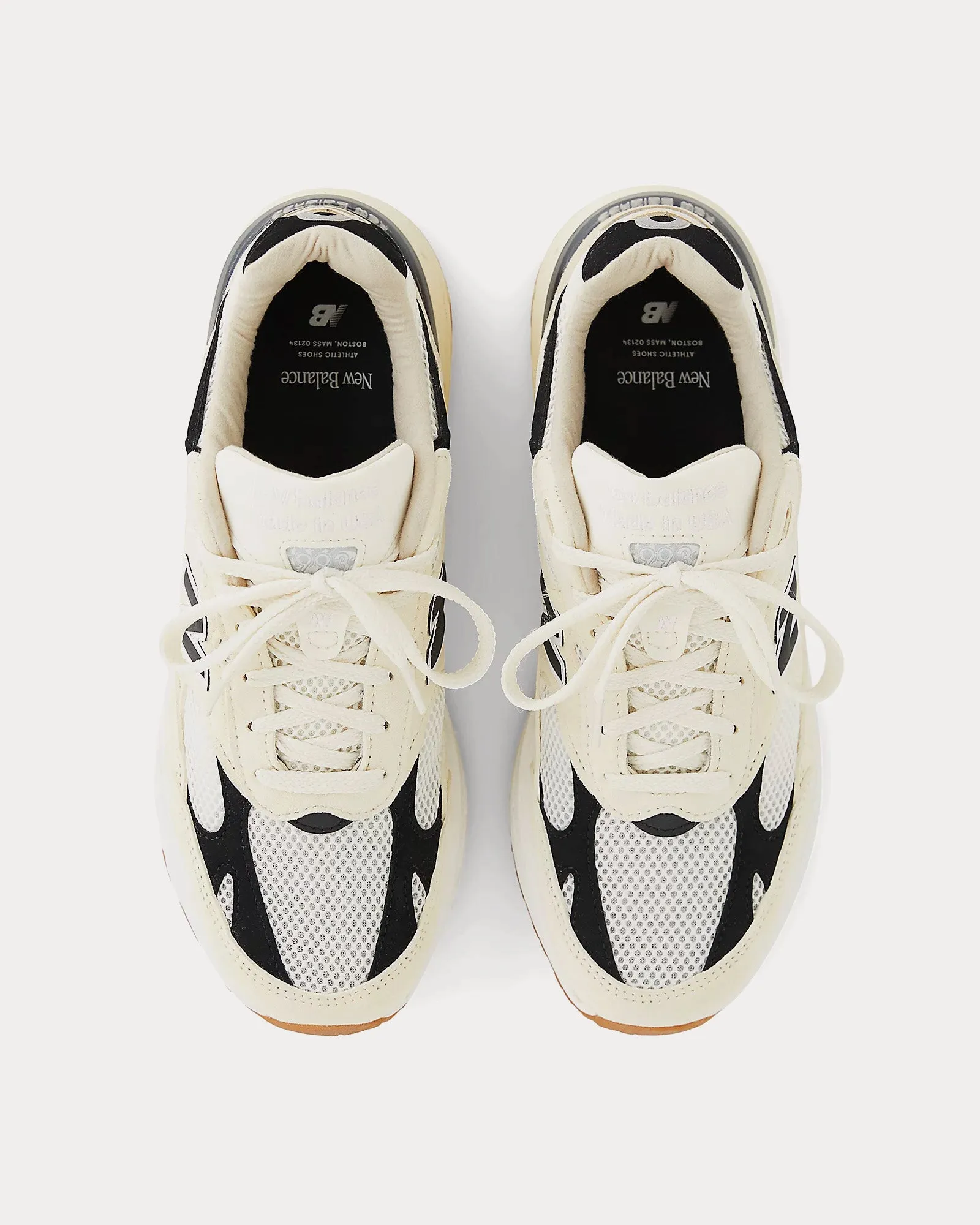 Made in USA 993 Sea Salt / Black Low Top Sneakers