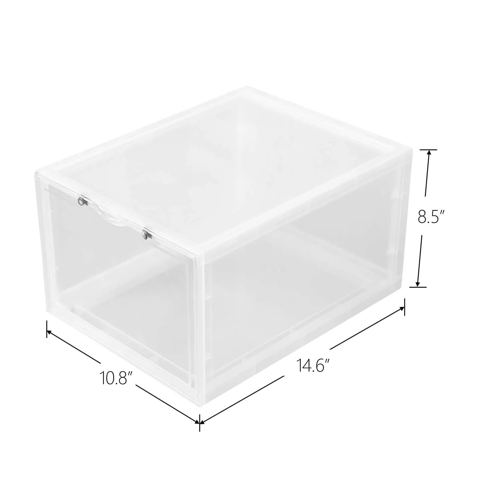 Magnetic Clear Sneaker Box Shoe Storage Case Shoe, 2 Pcs