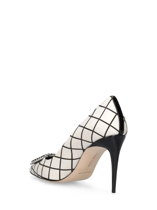 Manolo Blahnik   90mm Latexa satin pumps 