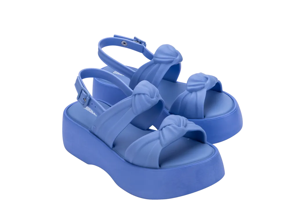 Melissa Velvet Platform - Blue