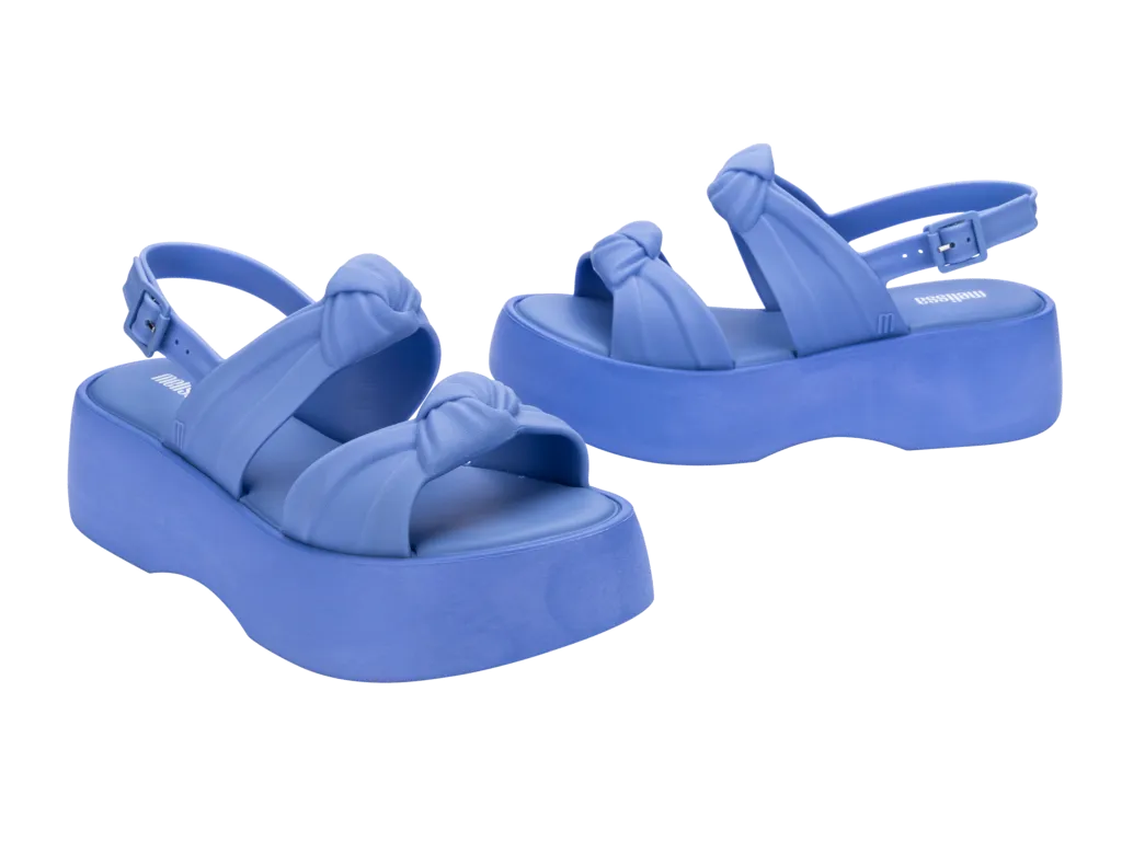 Melissa Velvet Platform - Blue