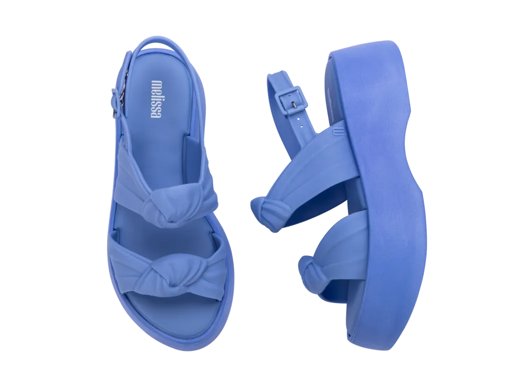 Melissa Velvet Platform - Blue
