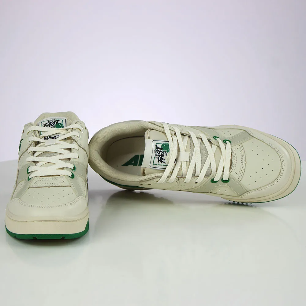 Men's Embroidered Logo Shoes,Beige