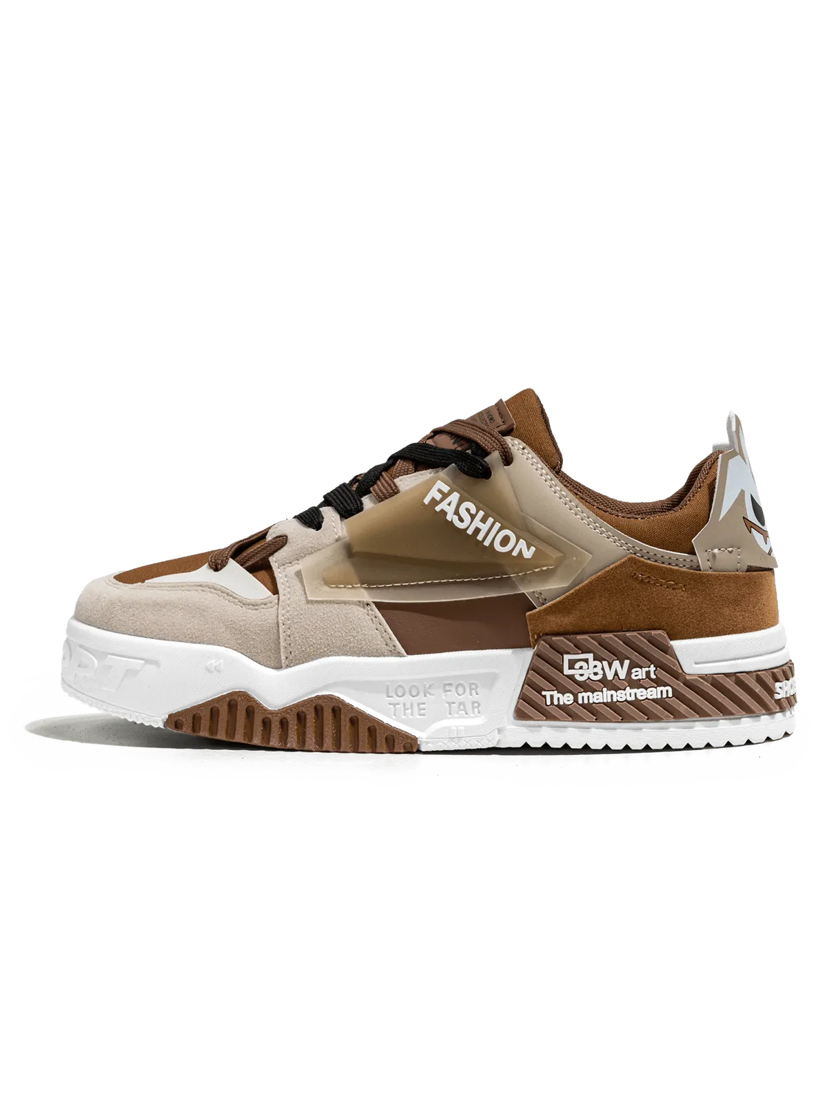 Men's Fashion High Street Mixed Color Lace-up Sneakers