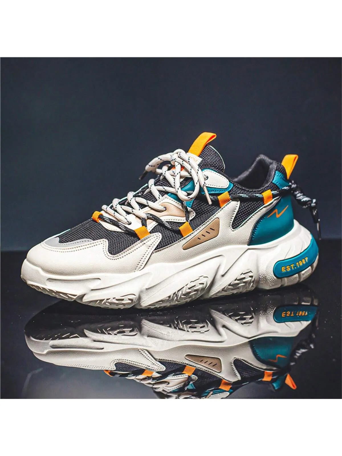Men's Sports Shoes with Thickened Soles and Increased Height