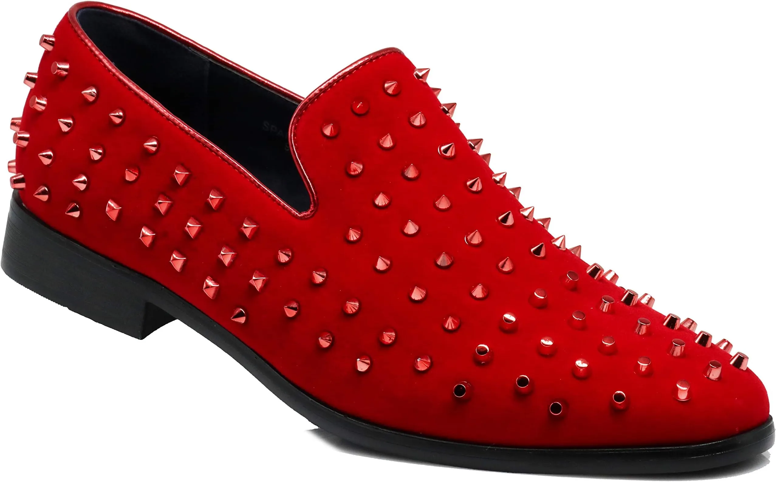 Men's White Velvet Rhinestone Studded Designer Shoes