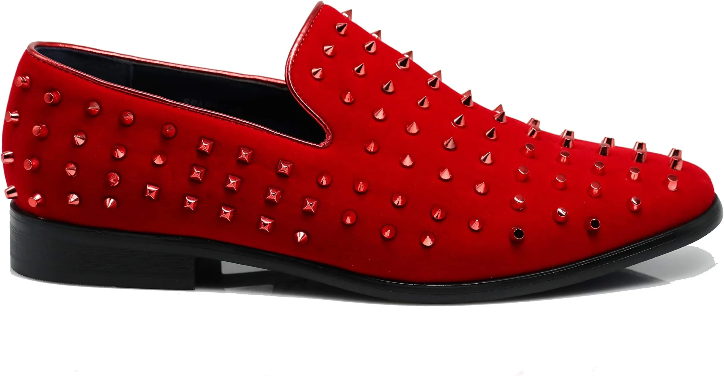 Men's White Velvet Rhinestone Studded Designer Shoes