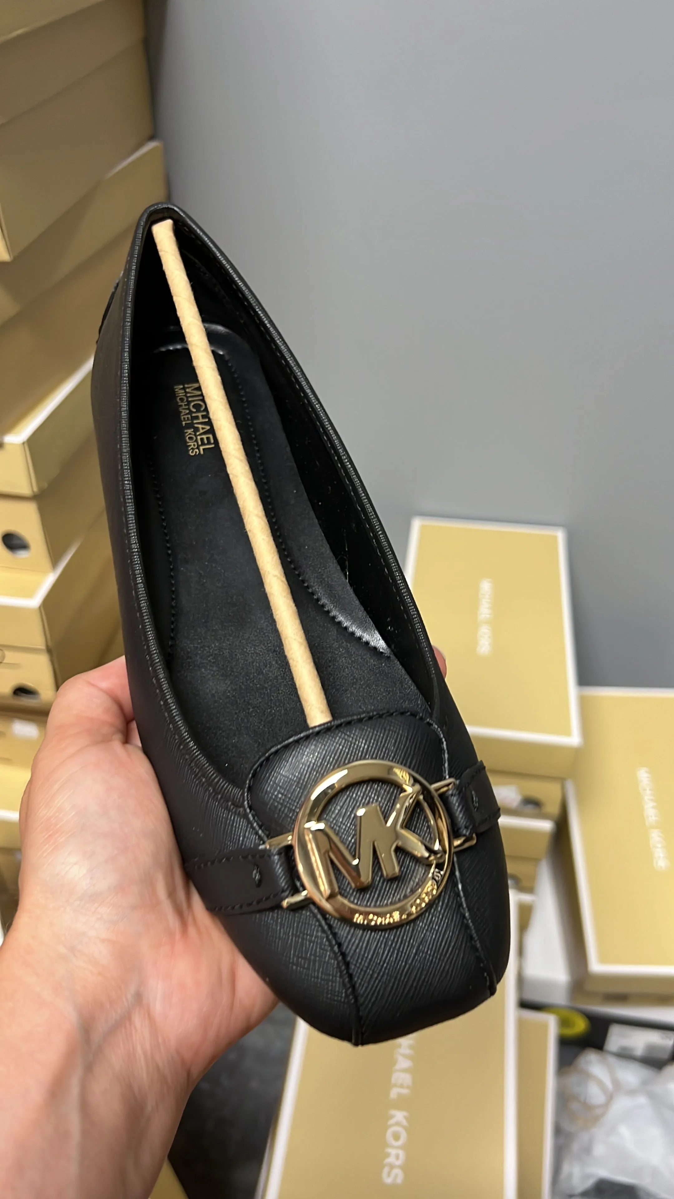 Michael Kors studded fulton ballet flats moccasins