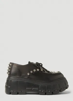 Miu Miu Lace-Up Platform Creeper Shoes
