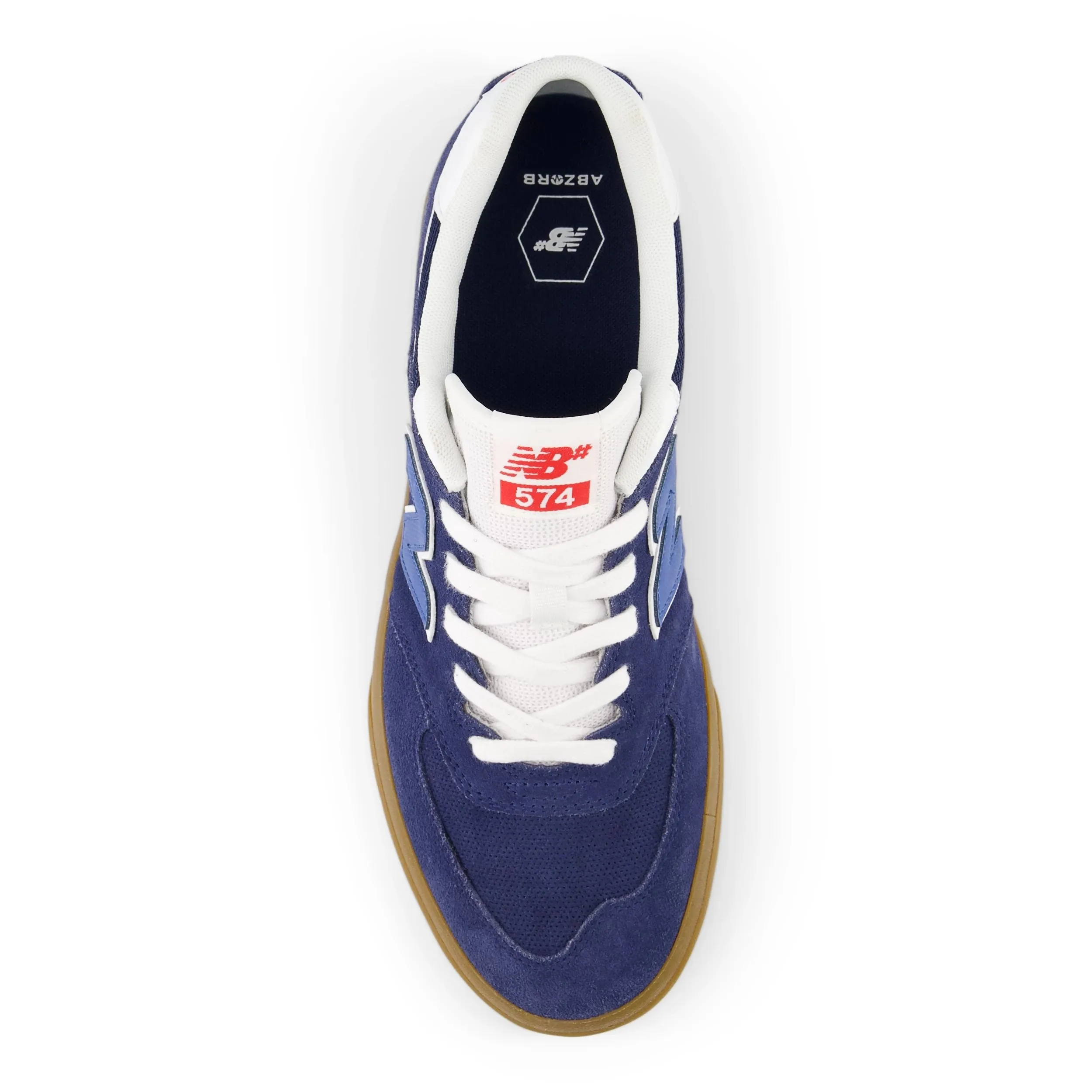 New Balance Numeric 574 Vulc Wide Skateboard Shoe - Navy/Gum