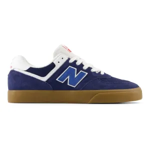 New Balance Numeric 574 Vulc Wide Skateboard Shoe - Navy/Gum