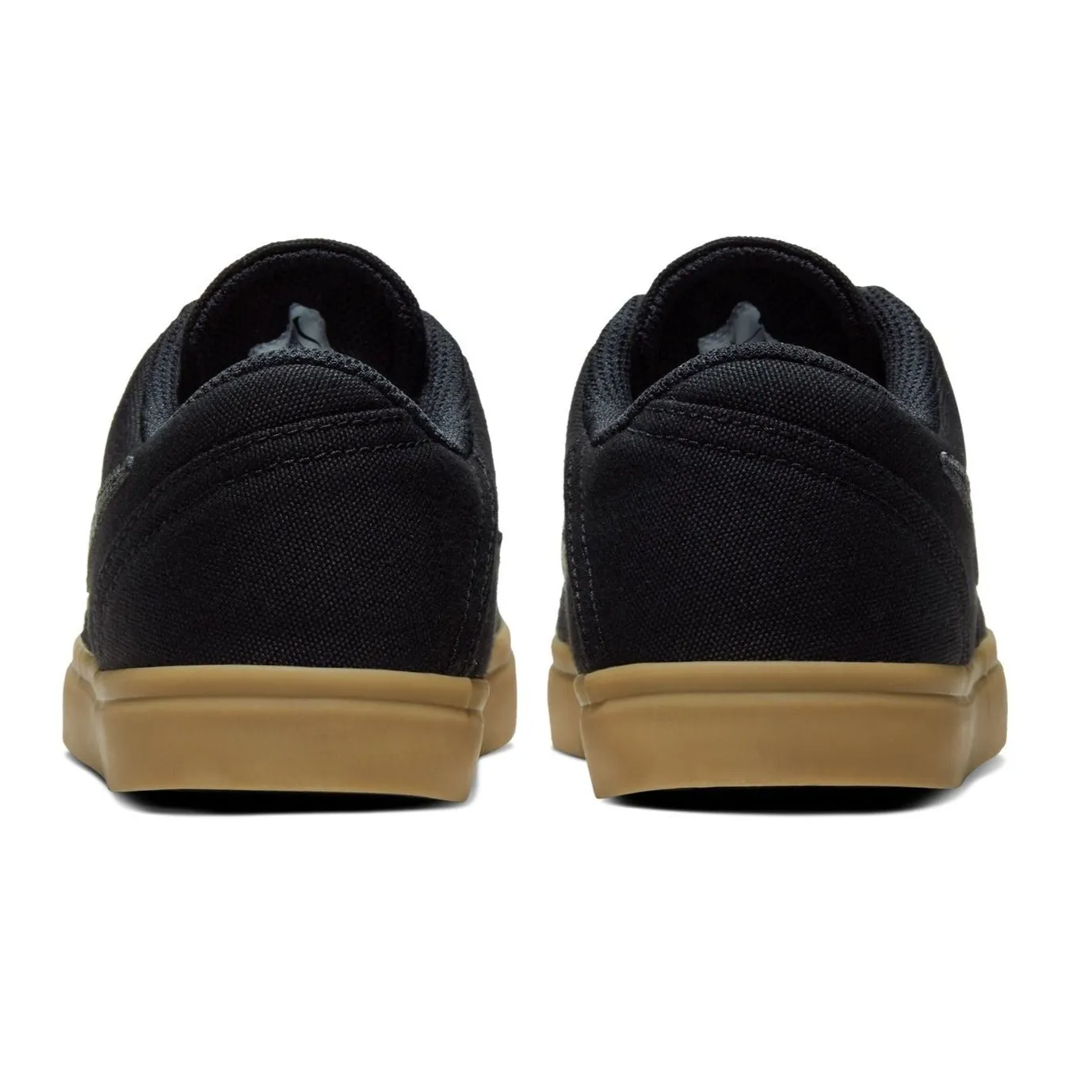 Nike SB Big Kids Check Canvas Skateboard Shoe - Black/Black-Gum Light Brown