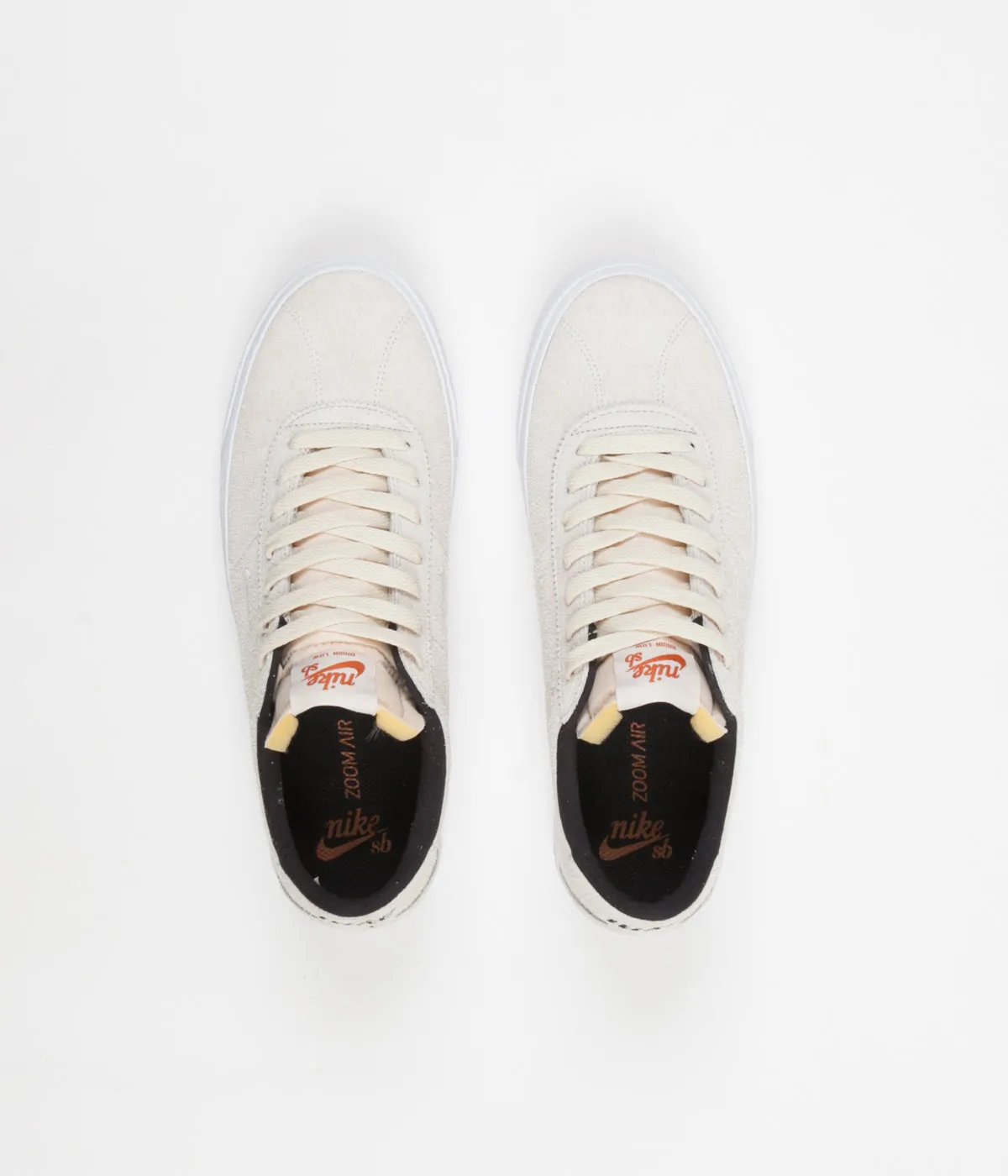 Nike SB Bruin Ultra Shoes - Light Cream / Light Cream - Black - Gum Yellow