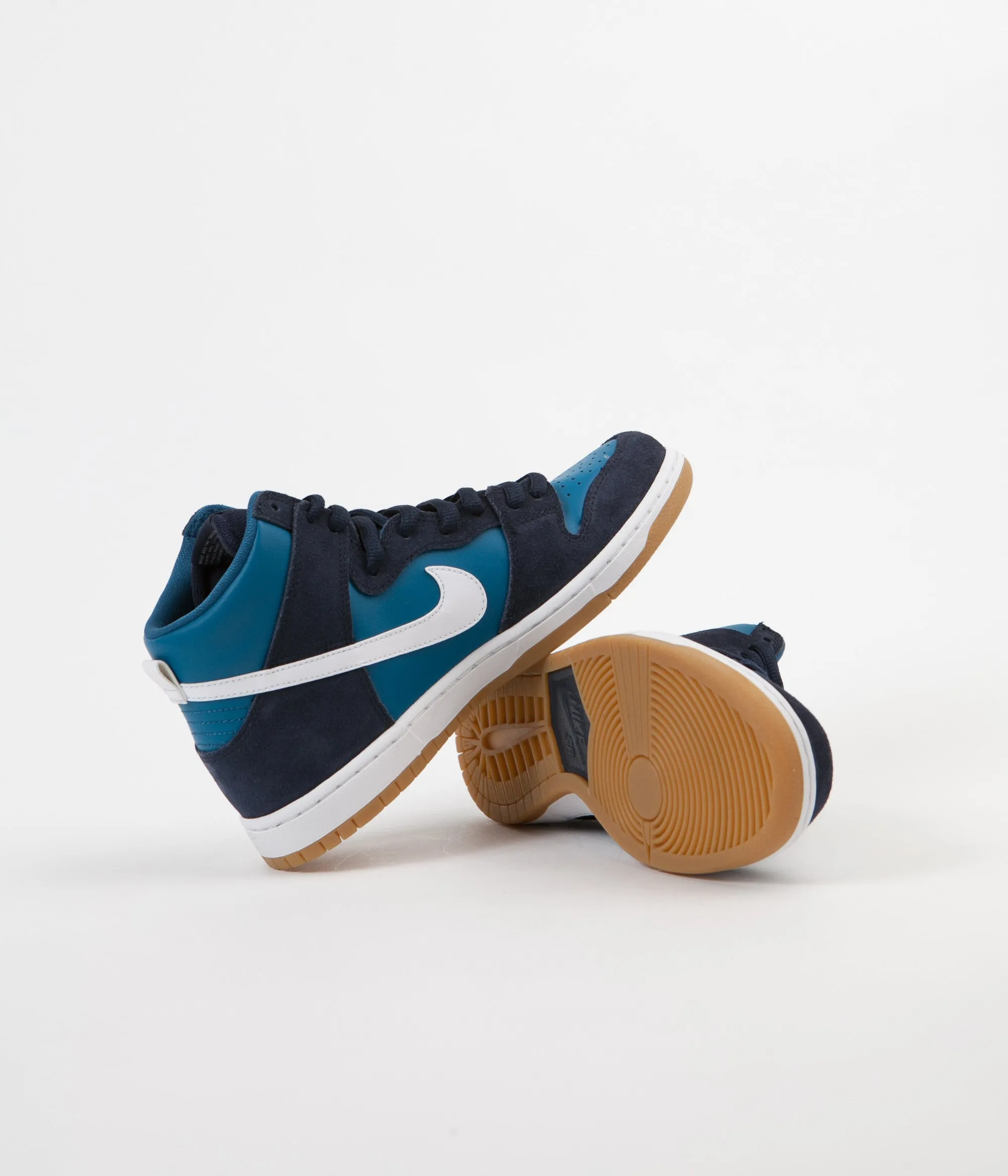 Nike SB Dunk High Pro Shoes - Obsidian / White - Industrial Blue