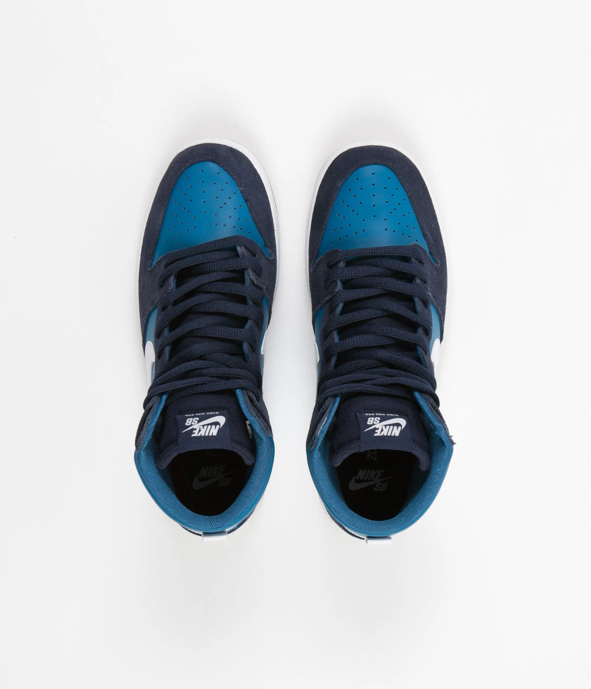 Nike SB Dunk High Pro Shoes - Obsidian / White - Industrial Blue