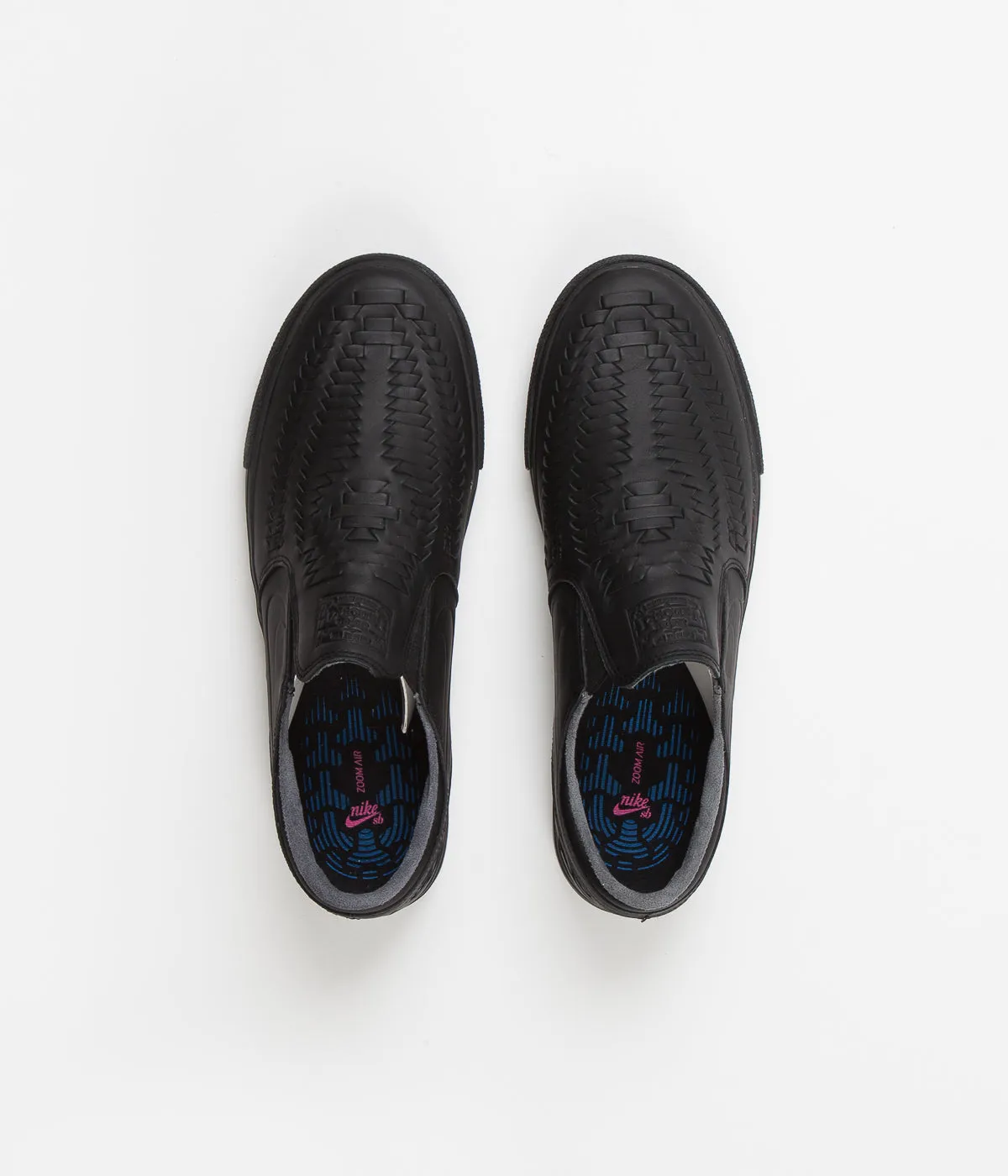 Nike SB Janoski Slip On Remastered Crafted Shoes - Black / Black - Black - Black