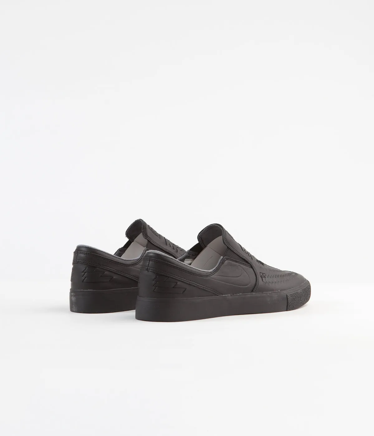 Nike SB Janoski Slip On Remastered Crafted Shoes - Black / Black - Black - Black