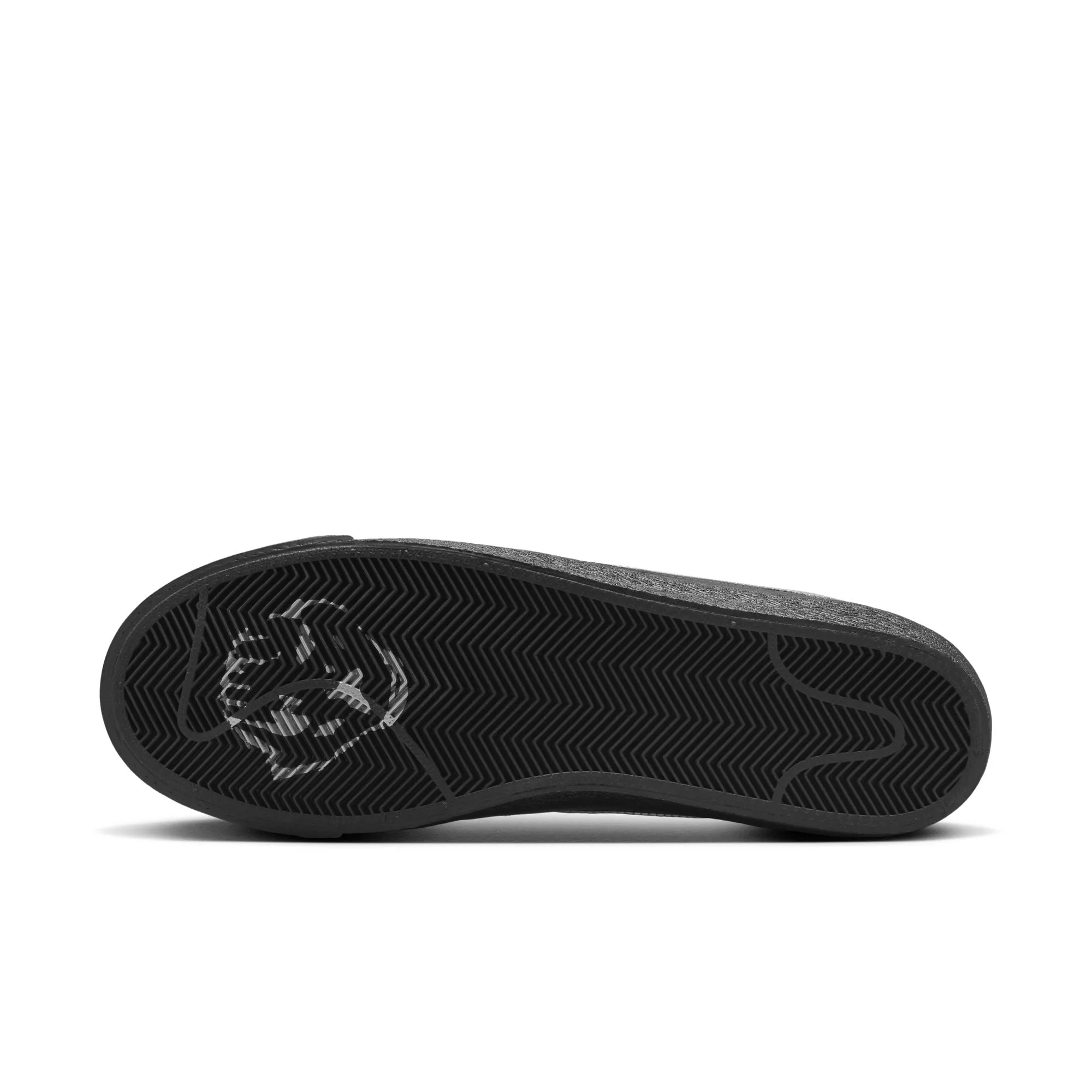 Nike SB X Dancer Blazer Low Skateboard Shoe - Black/Metallic Silver-Black